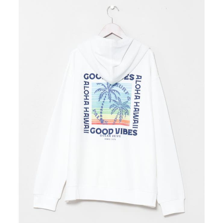 【カヒコ】カハルウメンズジップアップパーカー【SURF&Palms】 | アミナコレクション  | 詳細画像7 