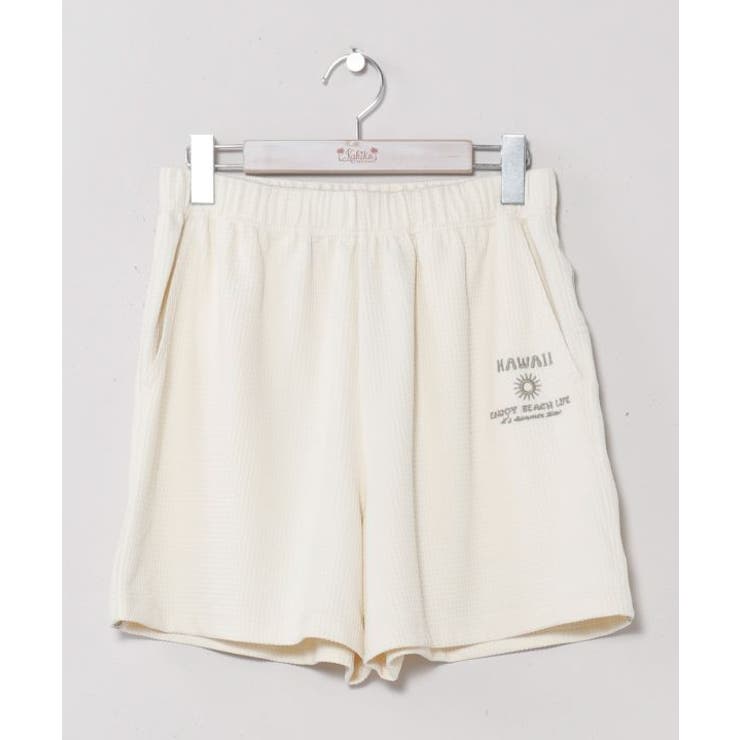 ホワイト | 【カヒコ】キカウアハーフパンツ【SURF&Palms】 | アミナコレクション 