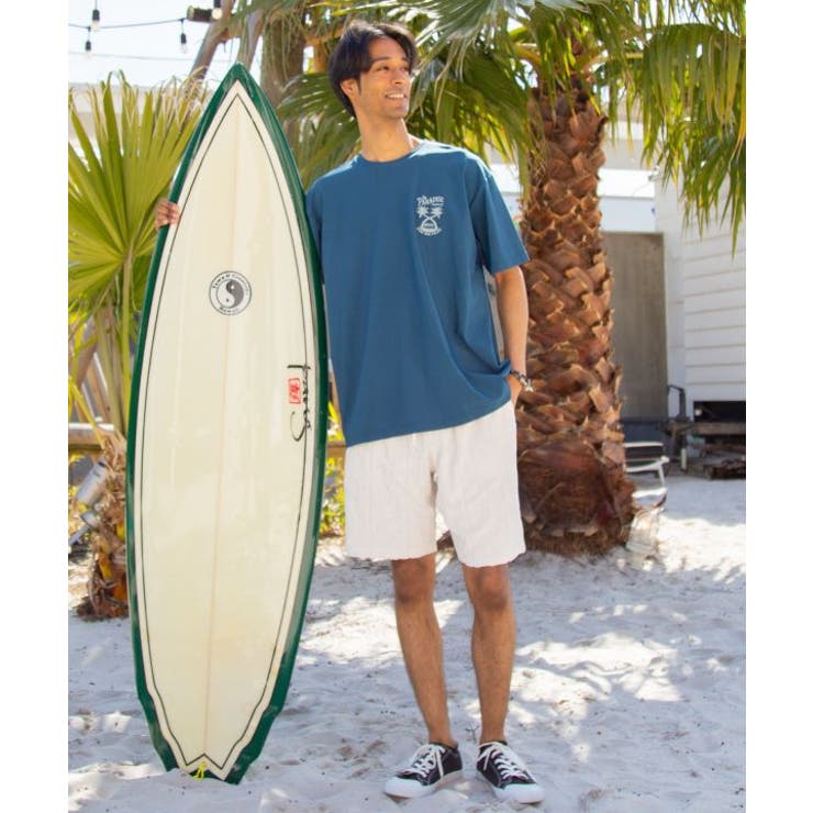 【カヒコ】【UVカット加工】マナレメンズＴシャツ【SURF&Palms】 | アミナコレクション  | 詳細画像1 