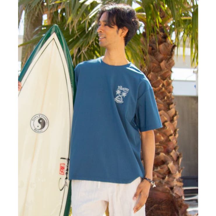 【カヒコ】【UVカット加工】マナレメンズＴシャツ【SURF&Palms】 | アミナコレクション  | 詳細画像3 