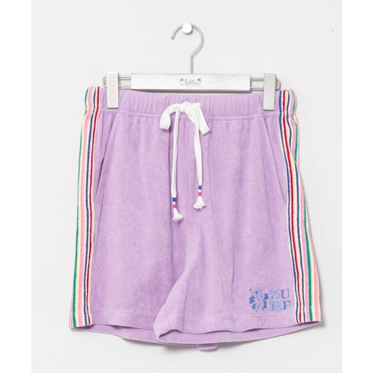 パープル | 【カヒコ】パホアハーフパンツ【SURF&Palms】 | アミナコレクション 