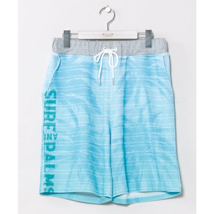 ブルー | 【カヒコ】カカパメンズハーフパンツ【SURF&Palms】 | アミナコレクション 