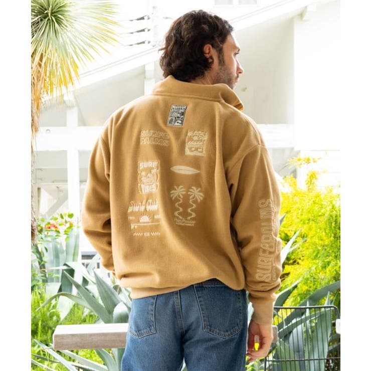 【カヒコ】パイアメンズハーフジッププルオーバー【SURF&Palms】 | アミナコレクション | 詳細画像3 