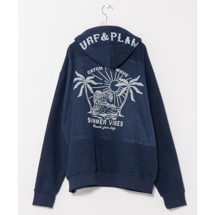 ネイビー | 【カヒコ】リンチメンズフードトップス【SURF&Palms】 | アミナコレクション