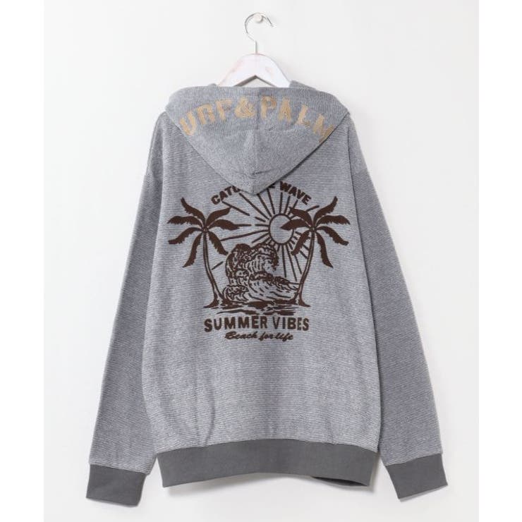 グレー | 【カヒコ】リンチメンズフードトップス【SURF&Palms】 | アミナコレクション