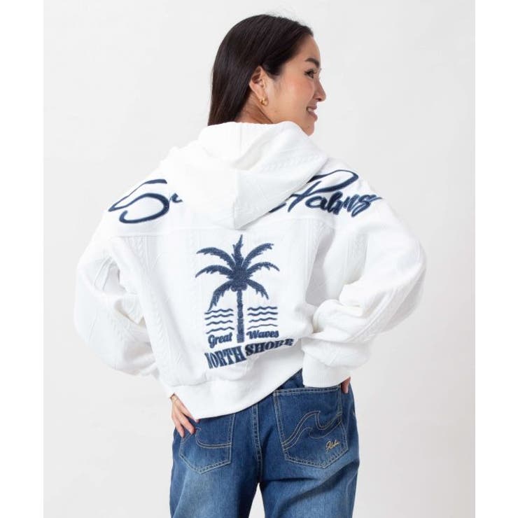 ホワイト | 【カヒコ】モニストップス【SURF&Palms】 | アミナコレクション 