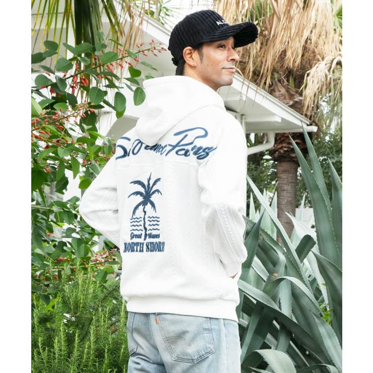 ホワイト | 【カヒコ】モニスメンズトップス【SURF&Palms】 | アミナコレクション 
