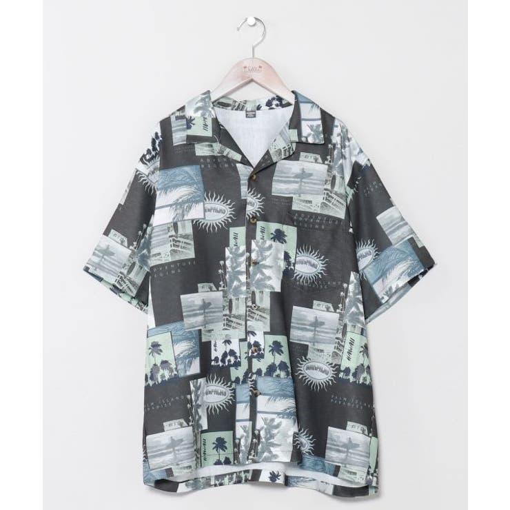 ブラック | 【カヒコ】キプカイメンズシャツ【SURF&Palms】 | アミナコレクション 