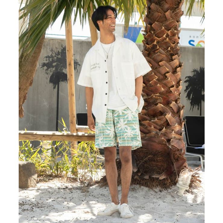 【カヒコ】マークメンズハーフパンツ【SURF&Palms】 | アミナコレクション  | 詳細画像3 