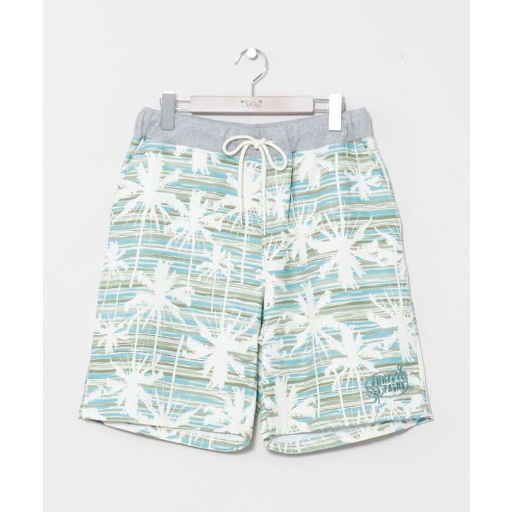 グリーン | 【カヒコ】マークメンズハーフパンツ【SURF&Palms】 | アミナコレクション 