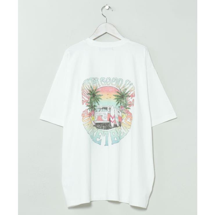 ホワイト | 【カヒコ】マニュエルメンズＴシャツ【SURF&Palms】 | アミナコレクション 