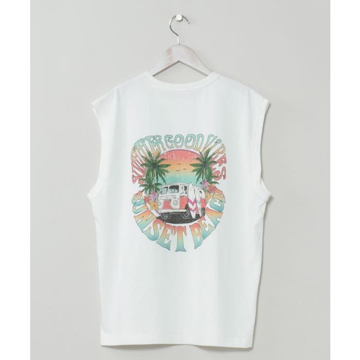 ホワイト | 【カヒコ】マニュエルメンズタンクトップ【SURF&Palms】 | アミナコレクション 
