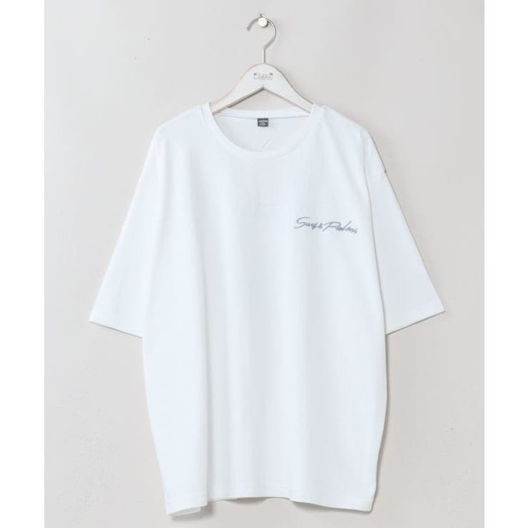 ホワイト | 【カヒコ】ピアヒメンズＴシャツ【SURF&Palms】 | アミナコレクション 