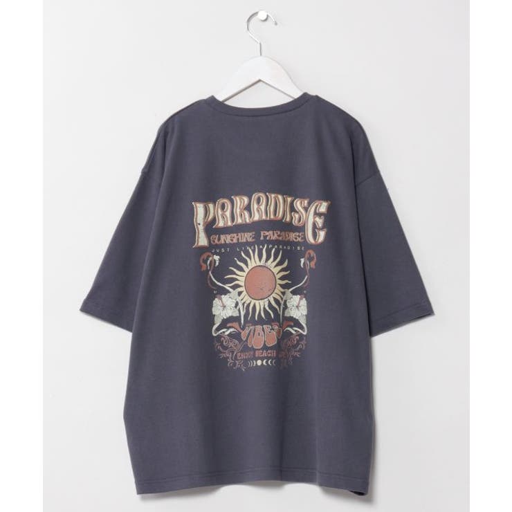 チャコール | 【カヒコ】ピアヒメンズＴシャツ【SURF&Palms】 | アミナコレクション 