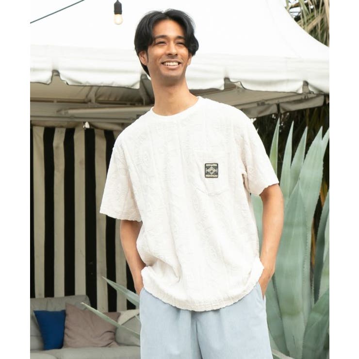 ホワイト | 【カヒコ】ヒオラニメンズＴシャツ【SURF&Palms】 | アミナコレクション 