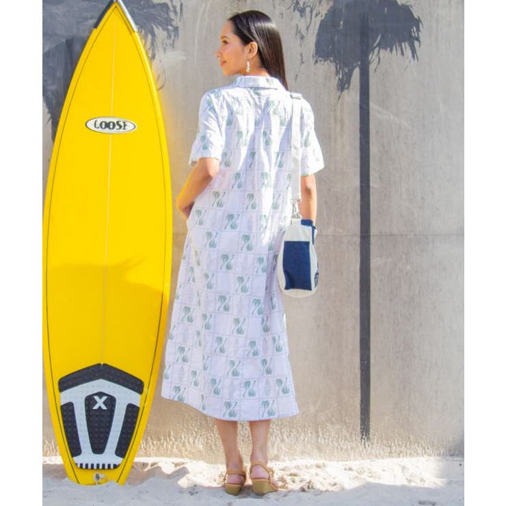 【カヒコ】アイナロアシャツワンピース【SURF&Palms】 | アミナコレクション  | 詳細画像2 