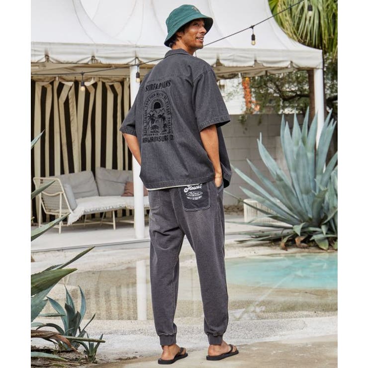 【カヒコ】【SURF&Palms】イタロメンズシャツ | アミナコレクション | 詳細画像1 