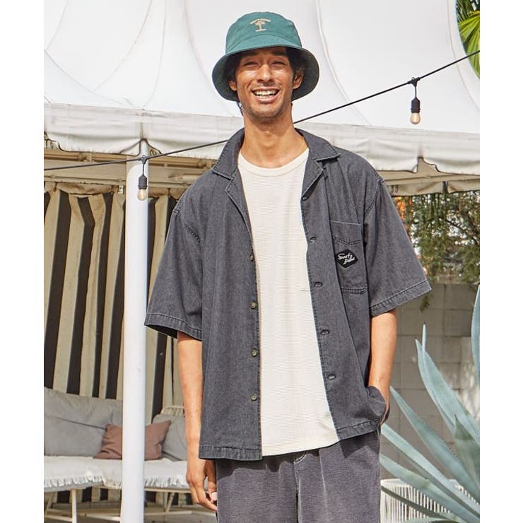 【カヒコ】【SURF&Palms】イタロメンズシャツ | アミナコレクション | 詳細画像2 