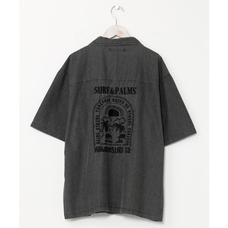 【カヒコ】【SURF&Palms】イタロメンズシャツ | アミナコレクション | 詳細画像3 