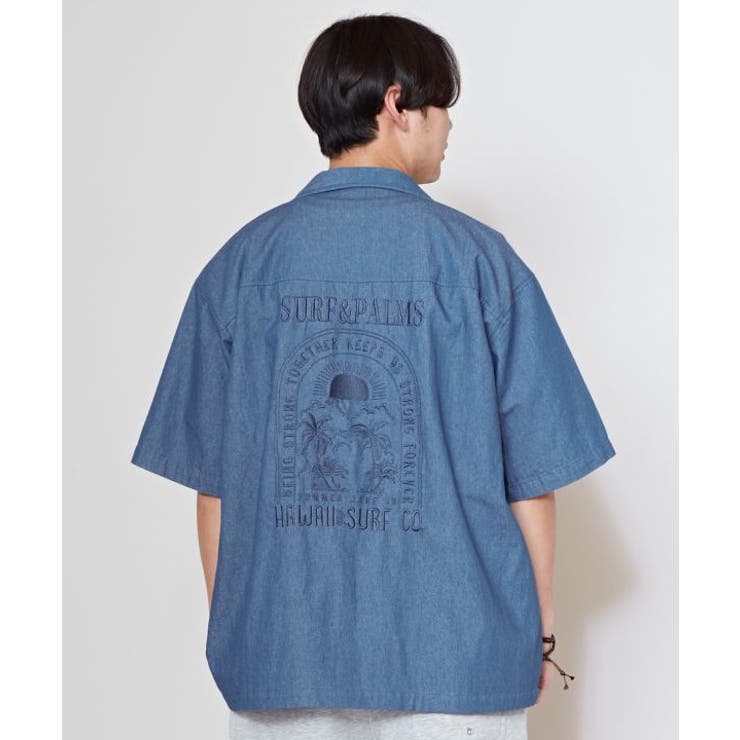 【カヒコ】【SURF&Palms】イタロメンズシャツ | アミナコレクション | 詳細画像7 