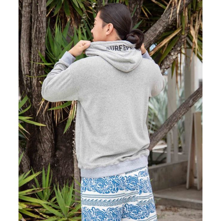 グレー | 【カヒコ】ジョンメンズフーディー【SURF&Palms】 | アミナコレクション