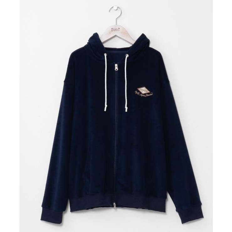 ネイビー | 【カヒコ】ジョンメンズジップアップパーカー【SURF&Palms】 | アミナコレクション 
