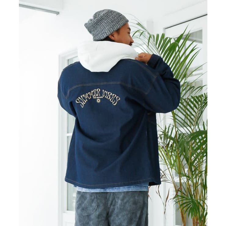 ネイビー | 【カヒコ】テイクWAYメンズジャケット【SURF&Palms】 | アミナコレクション 