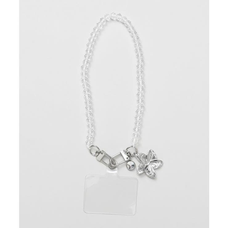 シルバー | 【カヒコ】プルメリアハワジュスマホストラップ | アミナコレクション 