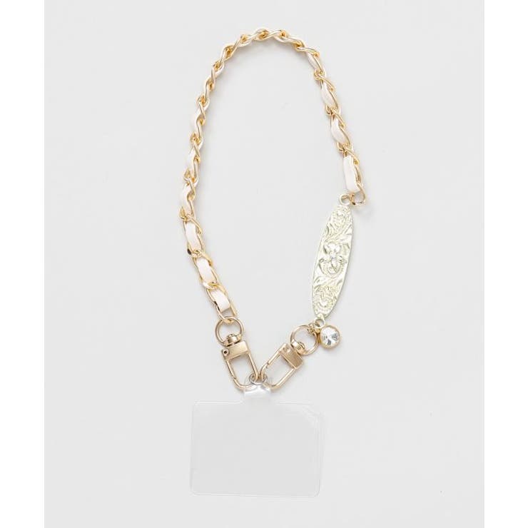 ゴールド | 【カヒコ】ハワジュオーバルスマホストラップ | アミナコレクション 