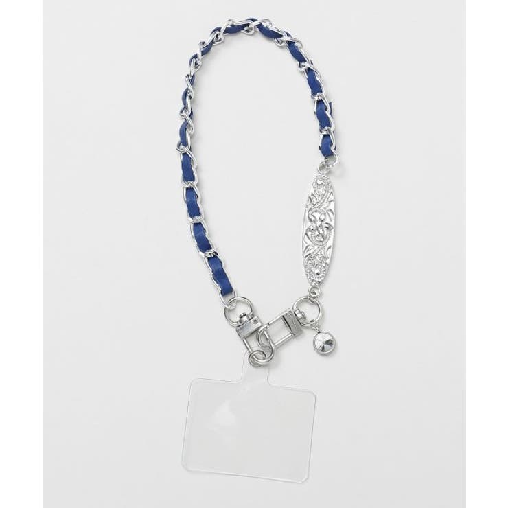 シルバー | 【カヒコ】ハワジュオーバルスマホストラップ | アミナコレクション 