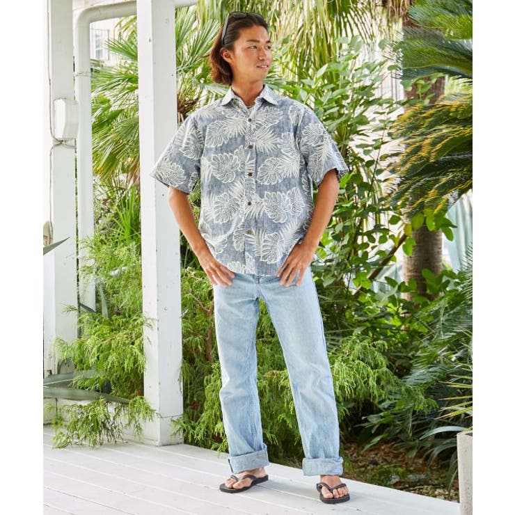【カヒコ】カウアイアロハメンズシャツ【TWO PALMS】 | アミナコレクション | 詳細画像1 