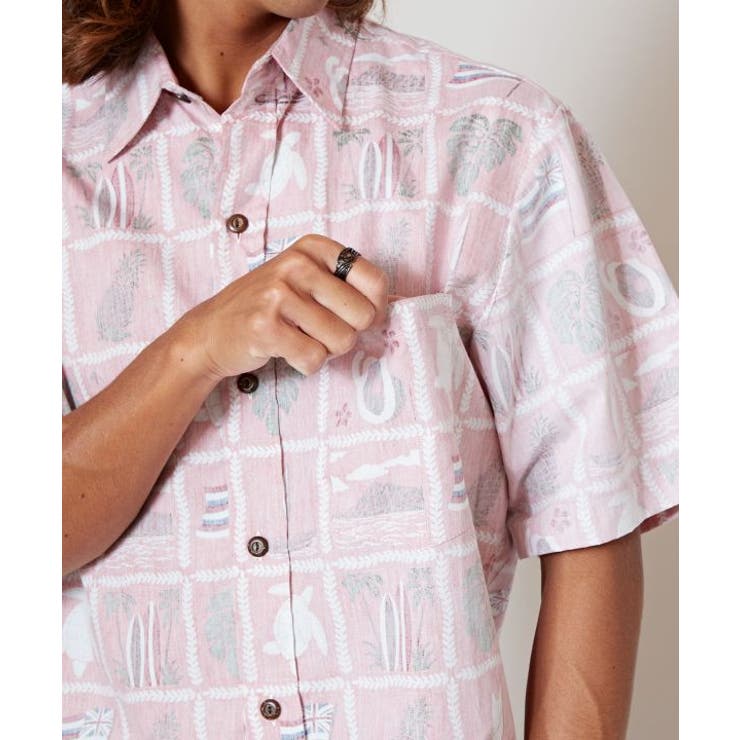 【カヒコ】フラッグアロハメンズシャツ【TWO PALMS】 | アミナコレクション | 詳細画像12 