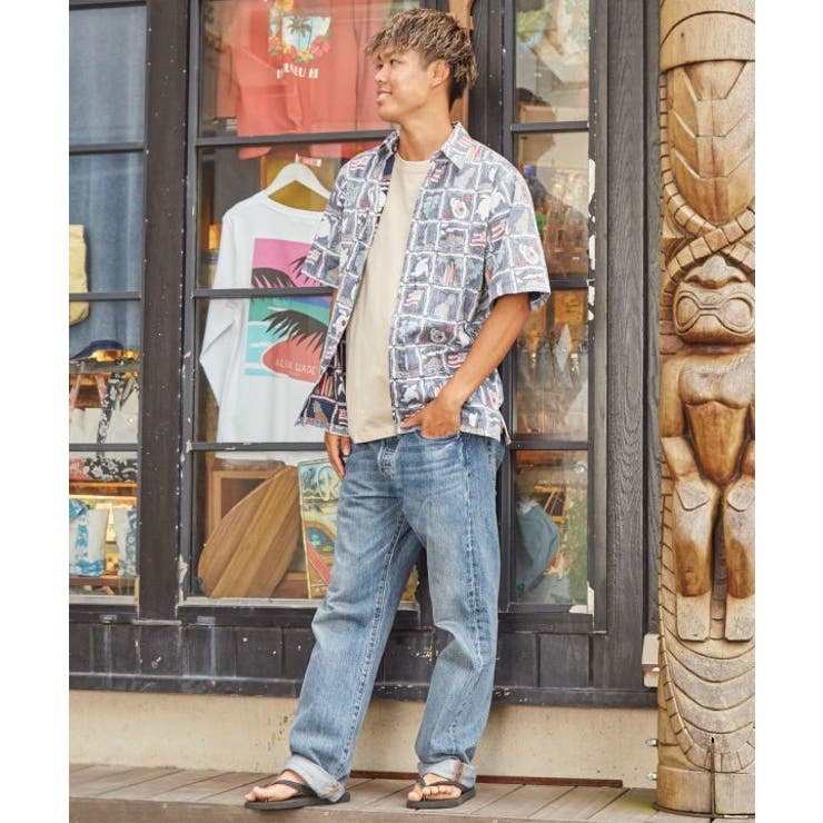 【カヒコ】フラッグアロハメンズシャツ【TWO PALMS】 | アミナコレクション | 詳細画像17 