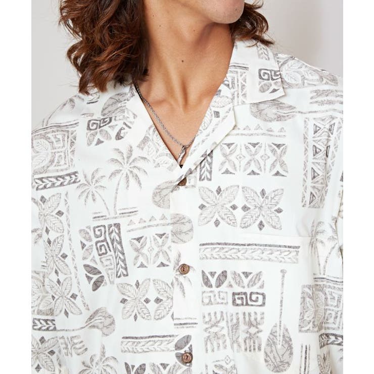 【カヒコ】トラデタパアロハメンズシャツ | アミナコレクション | 詳細画像12 