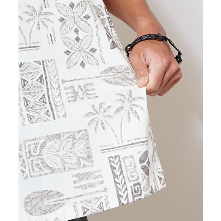 【カヒコ】トラデタパアロハメンズシャツ | アミナコレクション | 詳細画像15 