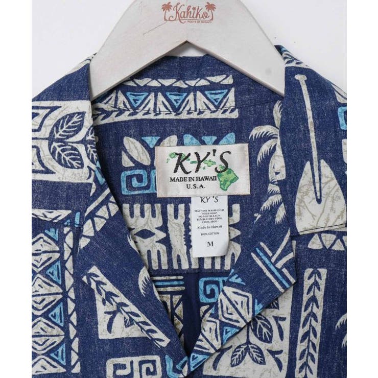 【カヒコ】トラデタパアロハメンズシャツ | アミナコレクション | 詳細画像19 