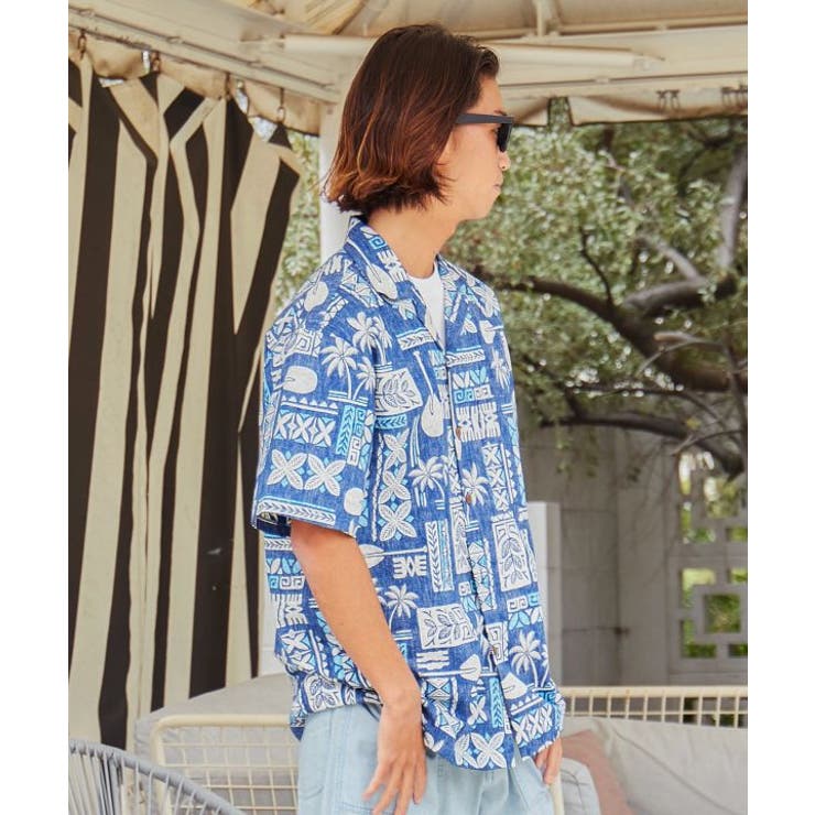 【カヒコ】トラデタパアロハメンズシャツ | アミナコレクション | 詳細画像21 
