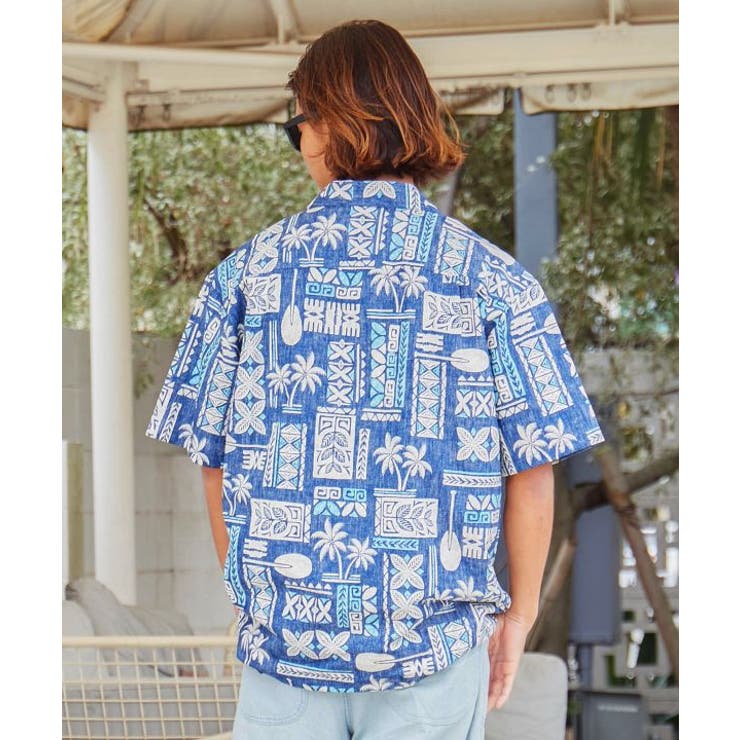 【カヒコ】トラデタパアロハメンズシャツ | アミナコレクション | 詳細画像22 