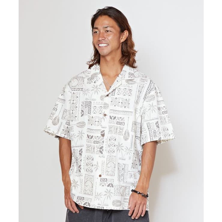【カヒコ】トラデタパアロハメンズシャツ | アミナコレクション | 詳細画像6 