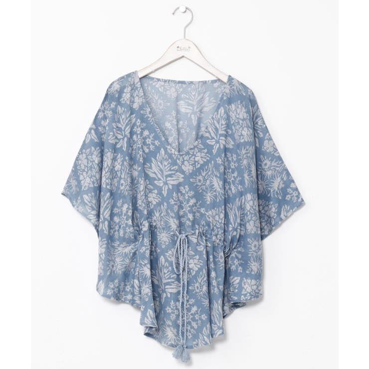 ブルー | 【カヒコ】【UVカット加工】オマオトップス | アミナコレクション 