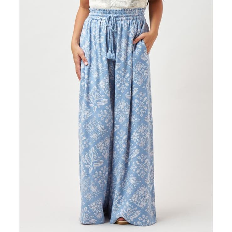 ブルー | 【カヒコ】オマオワイドパンツ | アミナコレクション 