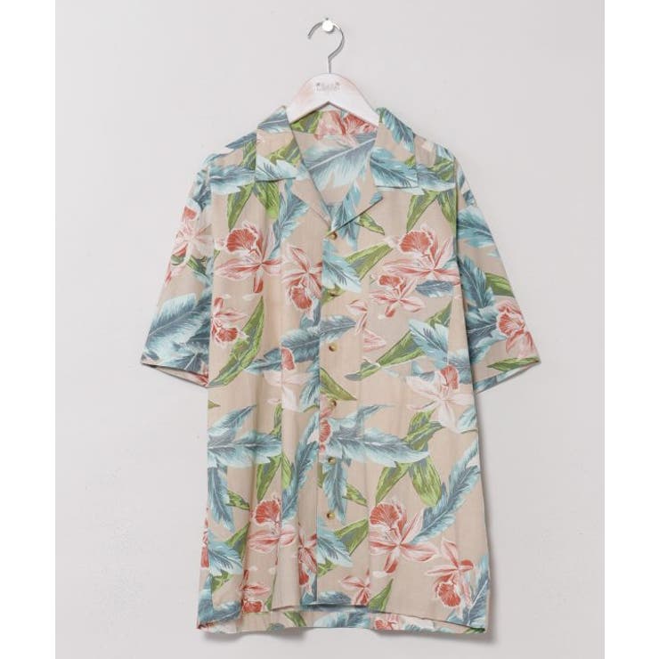 ベージュ | 【カヒコ】ハカラウメンズシャツ | アミナコレクション 