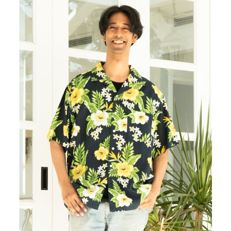 ネイビー | 【カヒコ】カウイメンズシャツ | アミナコレクション 