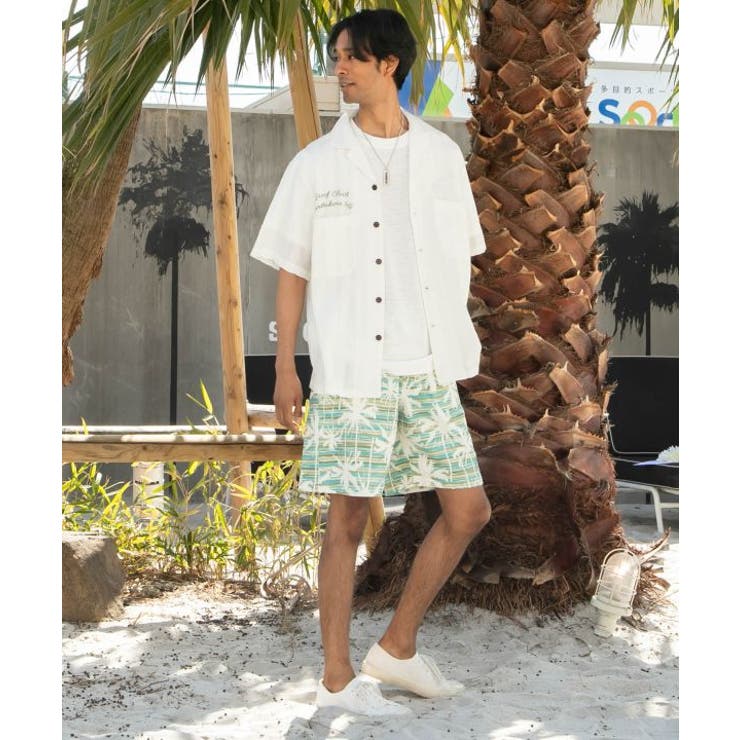 【カヒコ】カホヌアメンズシャツ【SURF&Palms】 | アミナコレクション  | 詳細画像1 