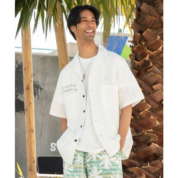 【カヒコ】カホヌアメンズシャツ【SURF&Palms】 | アミナコレクション  | 詳細画像2 