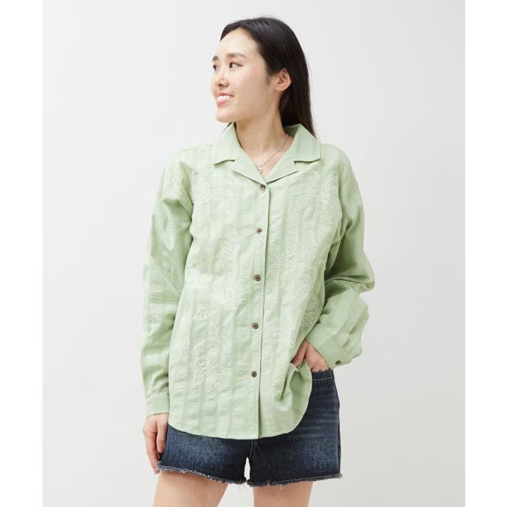 【カヒコ】カホヌアシャツ【SURF&Palms】 | アミナコレクション  | 詳細画像2 