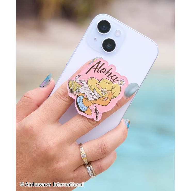 ピンク | 【カヒコ】スマホグリップ【ALOHA MAPUA】 | アミナコレクション 