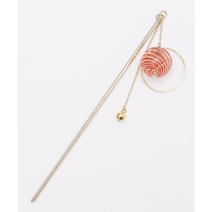 オレンジ | 【カヤ】揺れヨーヨーかんざし | アミナコレクション 