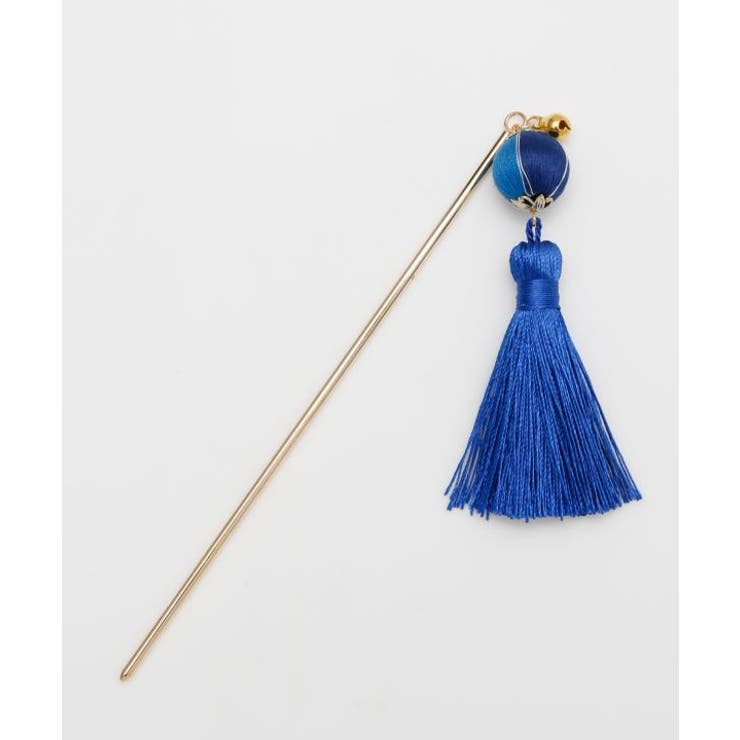 ブルー | 【カヤ】彩り手鞠かんざし | アミナコレクション 