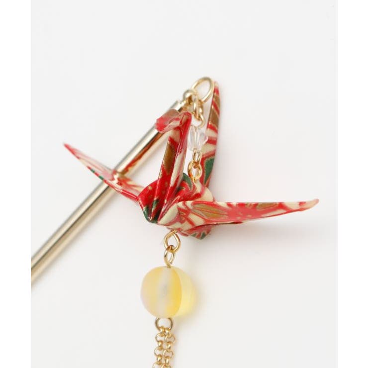 【カヤ】折り鶴揺れかんざし | アミナコレクション  | 詳細画像3 